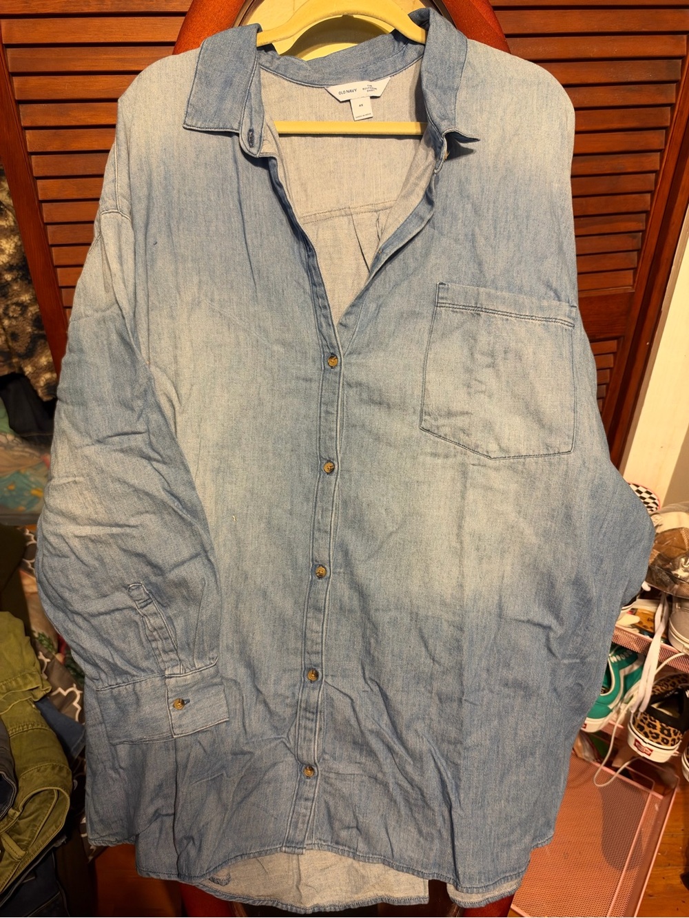 Old Navy Light Blue Denim Shirt